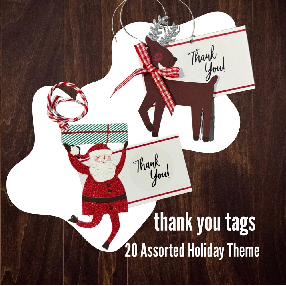 Vintage Holiday Decor Inspired Thank You Tags